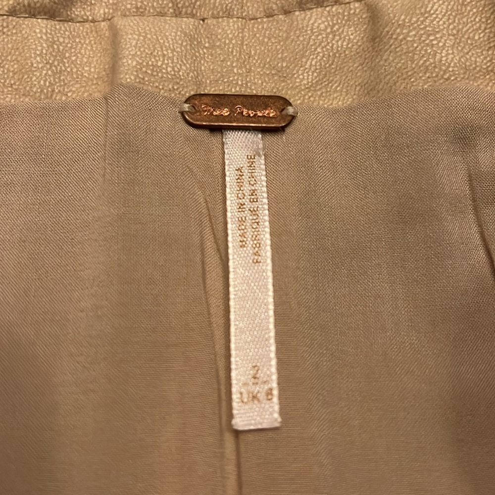 FREE PEOPLE Sugar and Spice Vegan Suede Leather Skirt - Picture 12 of 16